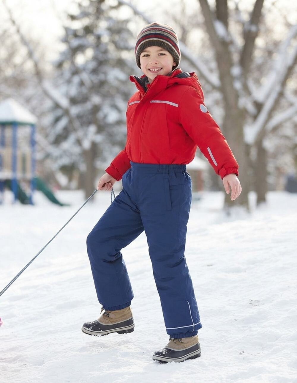 Hanna Andersson Kids Insulated Snow Ski Pants Navy Blue Size 140 US 10 EUC